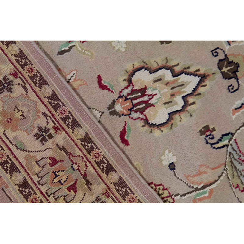 Tapis beige et ivoire de haute qualité noué à la main