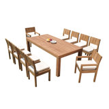Lysette Outdoor 11 - Piece Teak Dining Set