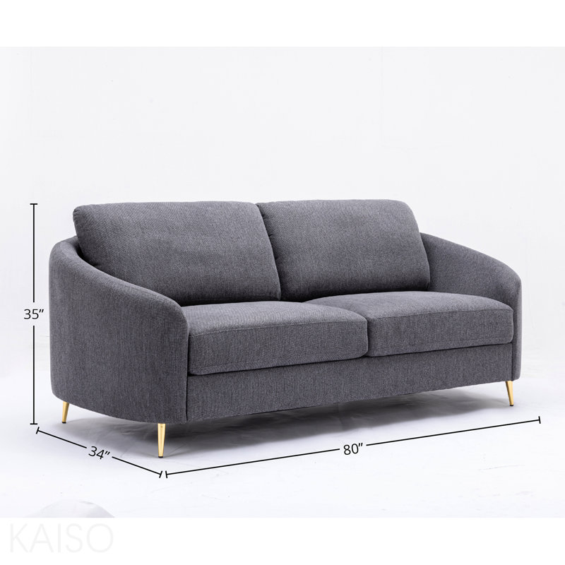 Gray Linen Sofa