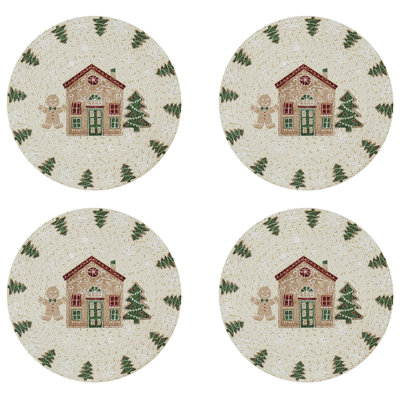 Lezlie Set of 4 Round Placemats