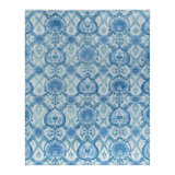 Overdyed One-of-a-Kind 7' 10" X 9' 10" Hand Knotted Area Rug