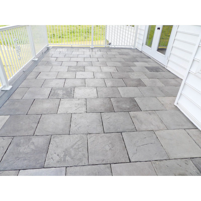 Elevate 16'' L x 16'' W Tile - Cobblestone Grey