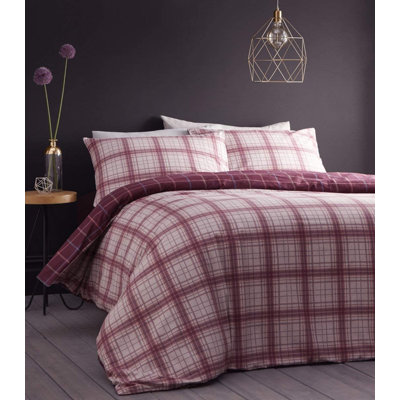 Cotton 64 TC Reversible Duvet Cover Set