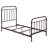Dark Bronze Metal Spindle Twin Panel Bed