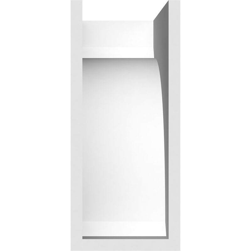 Corbeau standard en uréthane Signature standard, brun clair apprêté, H 8 po x l 3 po x P 8 po