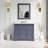 Fossen 42" Single Bathroom Vanity Set with Marine Gray Cabinet and Carrara Marble Countertop-1299984125-1230142615