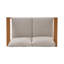 Ensemble de conversation de patio 4 pièces en bois d'eucalyptus Naylor Morre avec causeuse-248887618
