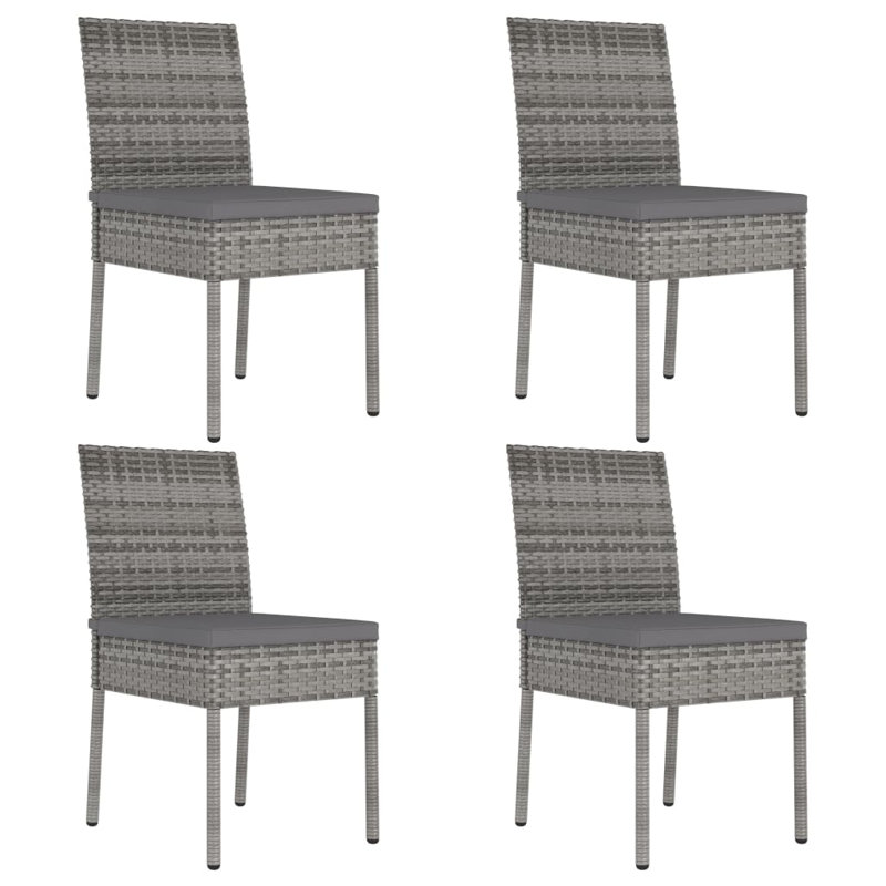 Dakara Patio Dining Side Chair with Cushion, Grey