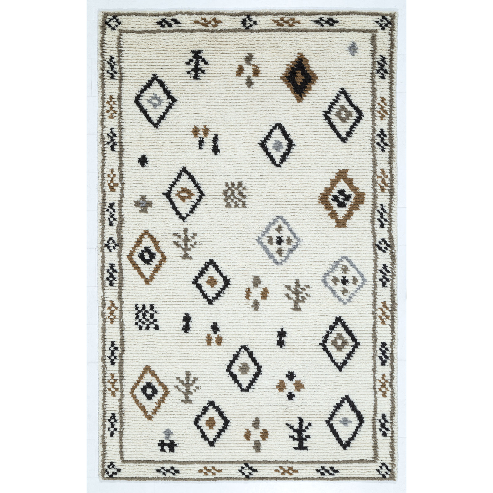Rivah Hand-Tufted Geometric Rug, Rectangle 3' x 5'