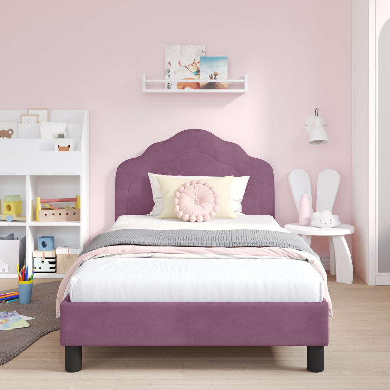 Bed Frame, Purple, European Single (90 x 200 cm)
