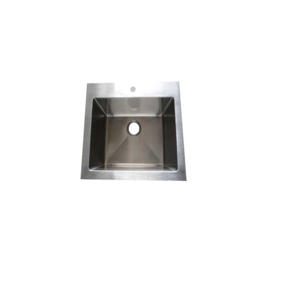 Évier de cuisine en acier inoxydable encastrable L 24 po x l 25 po