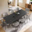 Table de salle à manger extensible en pierre frittée de 62,9 po à 94,4 po Dickerson-826743334