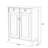 Gray Solid Wood Shoe Storage Bench