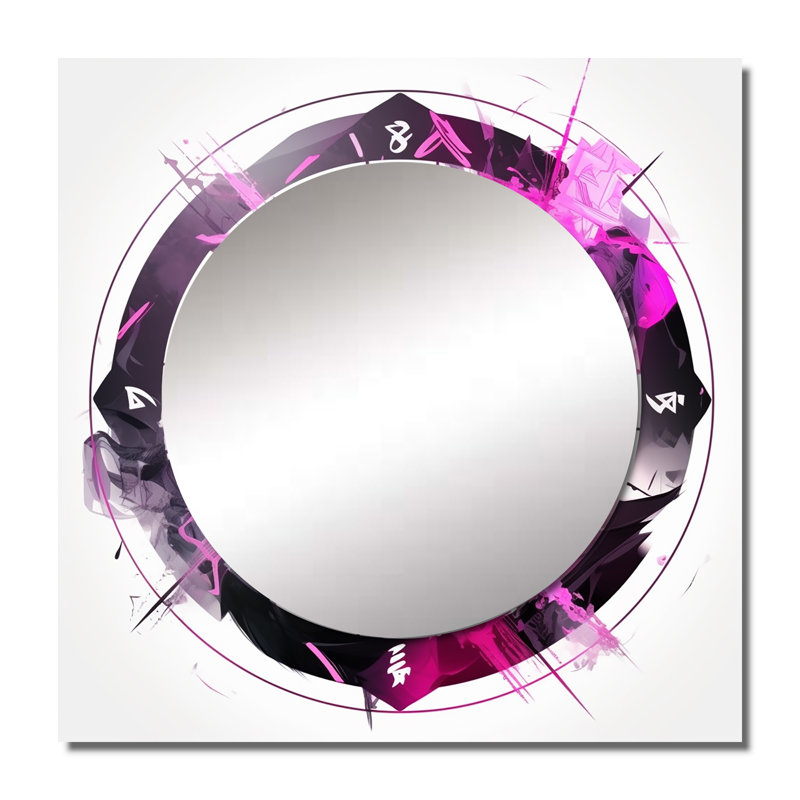 Troisième œil, symbole du chakra I - art mural miroir de salon carré, 23 po x 23 po