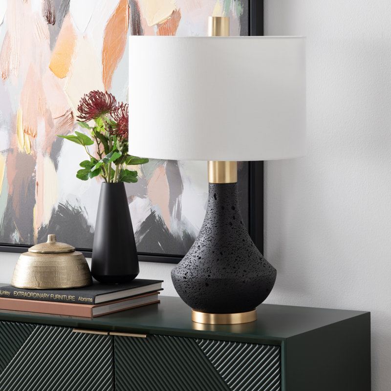 27.5"  Table Lamp With White Shade