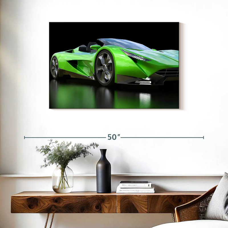 Voiture de sport verte Mehar