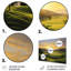 «Golf Dawn on the Put I» - ensemble de reproductions d'art mural en métal
