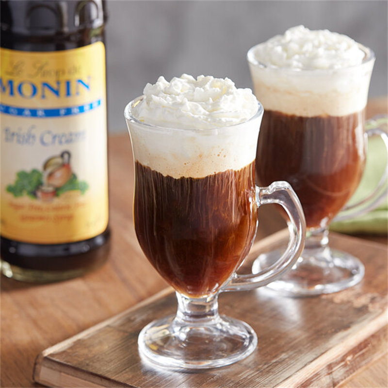 Sirop arôme crème sans sucre Monin 750 ml 544SYPAS025A