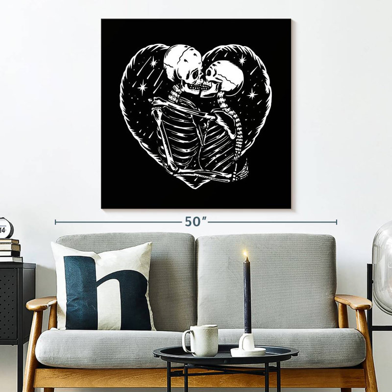 Squelette romantique Hitzel, H 33 po x l 33 po
