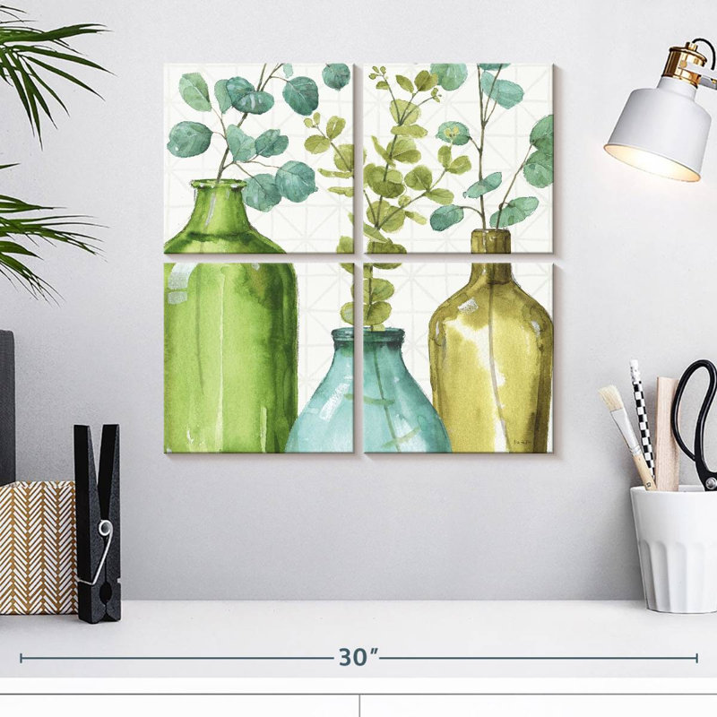 Harnek - Mélange de verts décoratifs VI, H 18 po x l 18 po