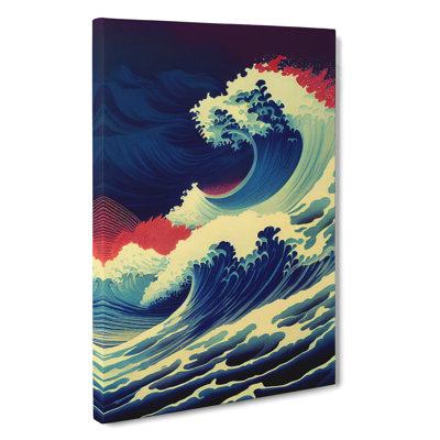 Immense Japanese Wave - Wrapped Canvas