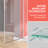 36'' - 37 1/4'' W x 72'' H Frameless Panel Pivot Swing Shower Doors Tempered Glass Bathroom Door with Handle-101257021-101257022