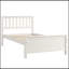 Lit plateforme simple en bois avec tête de lit, pied de lit et lattes en bois-404291528