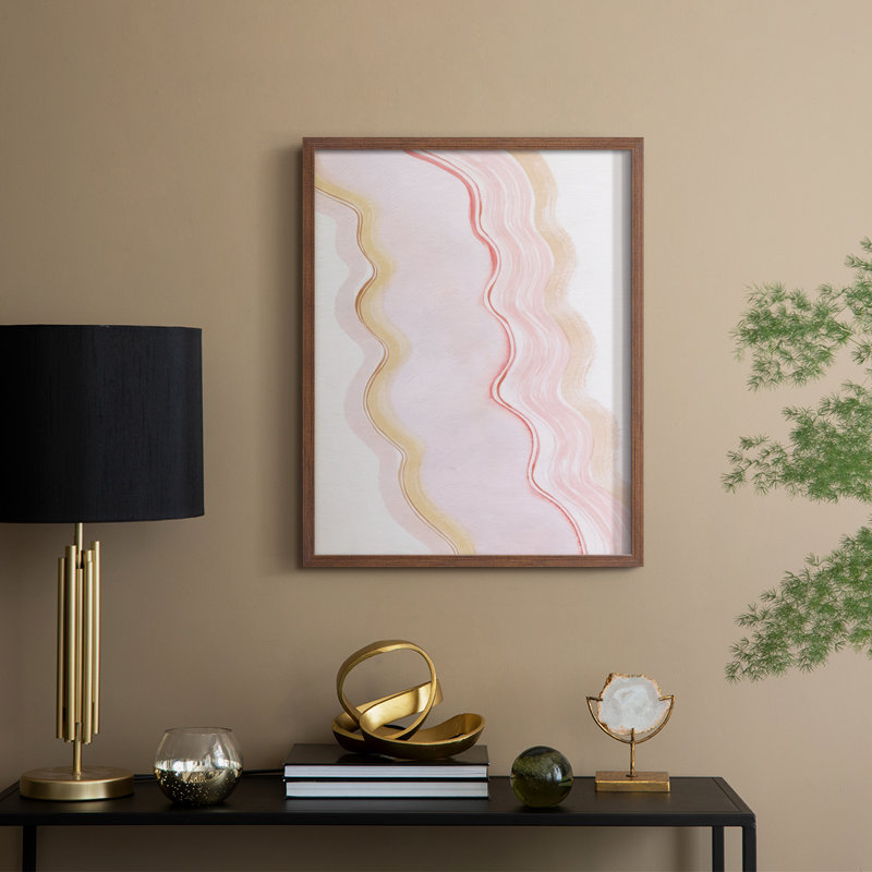 «Strawberry Ripples I», Noyer, H 21 po x l 17 po