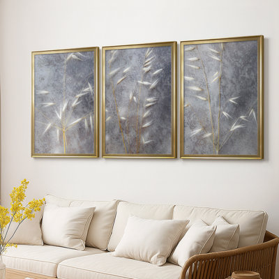 Moonlit Dream I - Toile tendue avec châssis sur mesure - 3 pièces