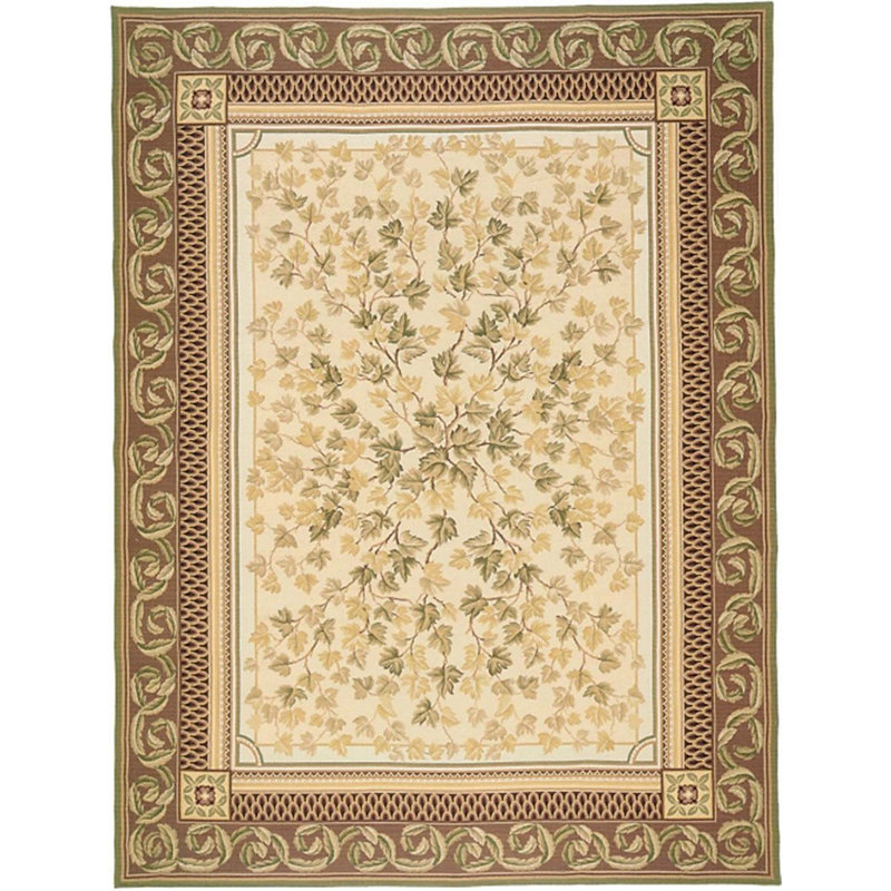 Wool Floral Area Rug, Rectangle 14'5" x 19'5"