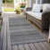 Machine Washable Indoor/Outdoor Christain ACN1422 Gray Rug