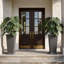 Ensemble de 2 grandes jardinières d'extérieur, pot de fleurs carré-1729395367-1729395368