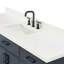 Meuble-lavabo simple en bois massif 66 po avec plateau en quartz blanc Thornaby-1195506912-1160528166