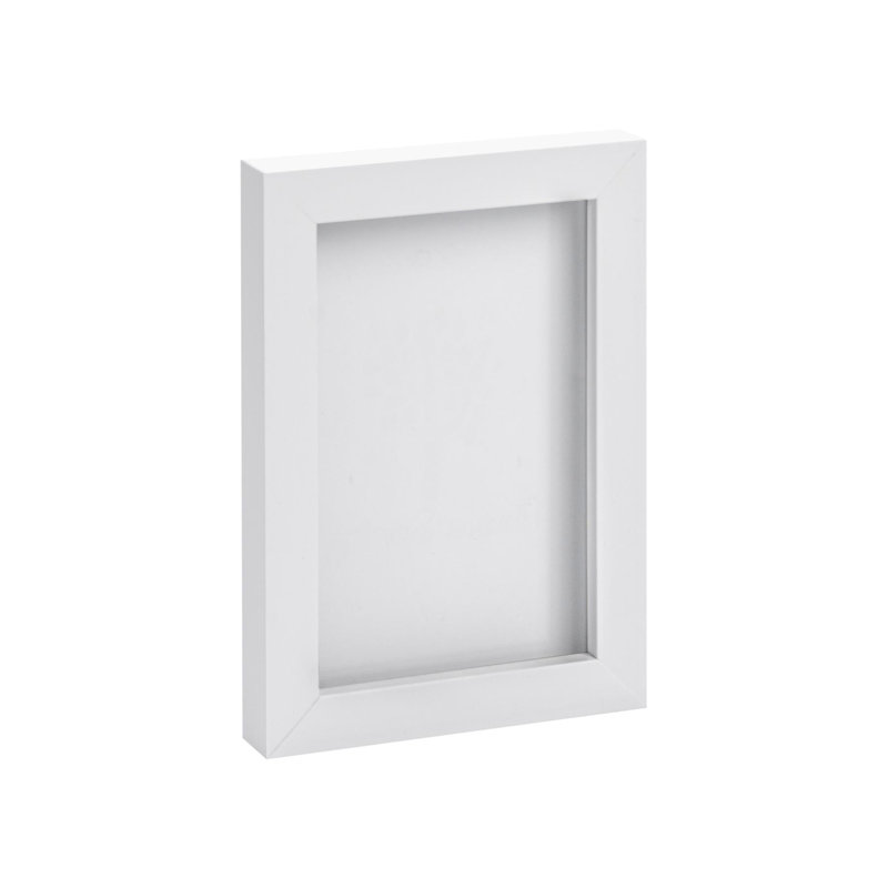 Photo Frame with 4" x 6" Mount - 5" x 7" - Black/Ivory, White, 12.50cm W x 17.50cm H x 2cm D