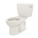 Eco Drake® Round Two-Piece Toilet (Seat Not Included)