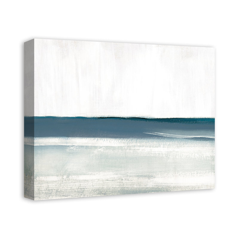 Impression de vagues abstraites vieillies sur toile