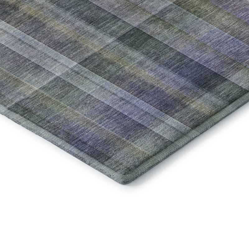 Tapis vert Cerrito AMF534 lavable à la machine de qualité supérieure, Rectangulaire 3 pi x 5 pi
