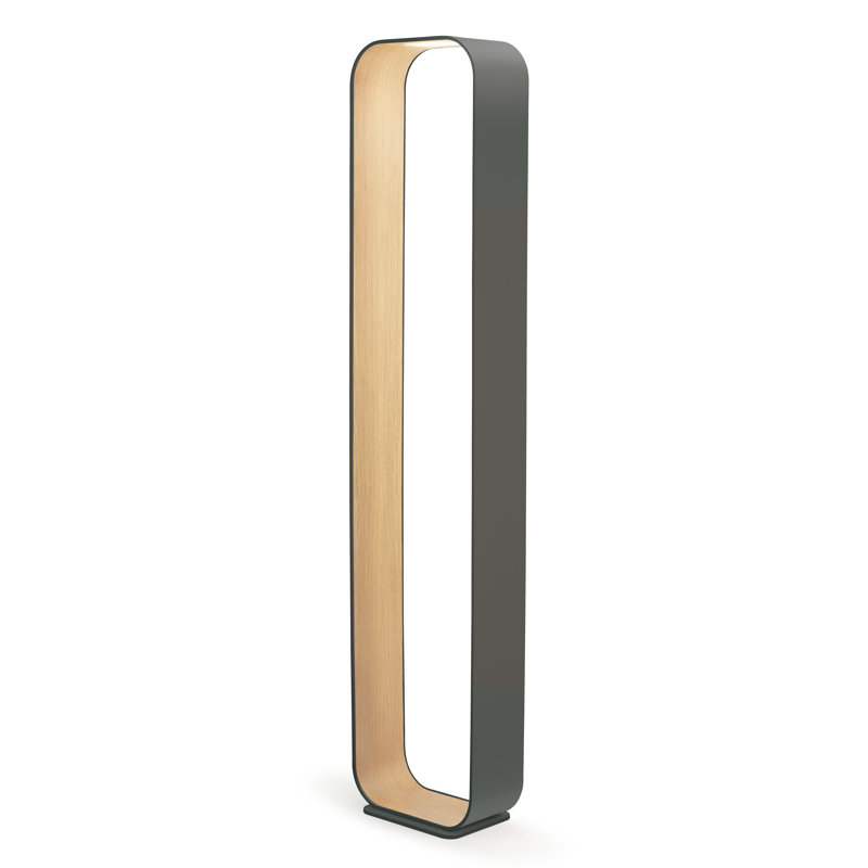 Contour Floor Lamp, Graphite/White Oak