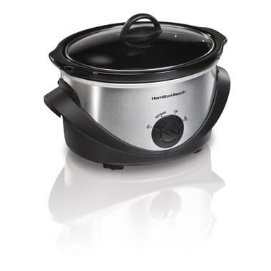 Ovente Slow Cooker Crockpot 3.5 Liter W/ Removable Ceramic Pot, 3 Cook  Settings