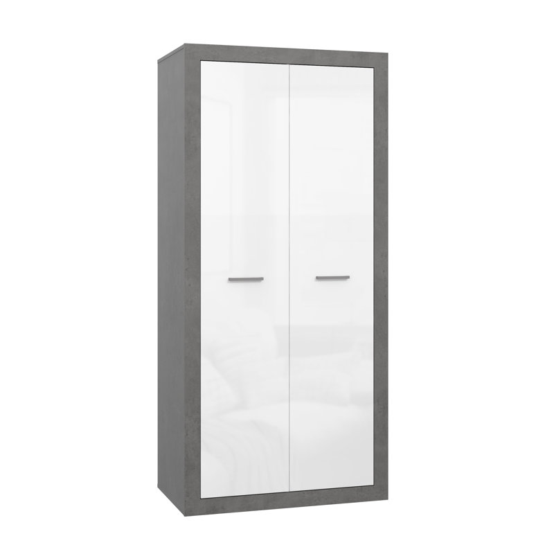 Jamiyah 2 Door Manufactured Wood Wardrobe