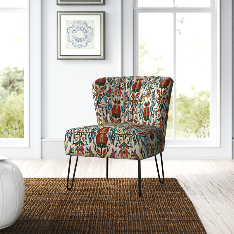 Chaise d'appoint en polyester de 26 po de large Gael