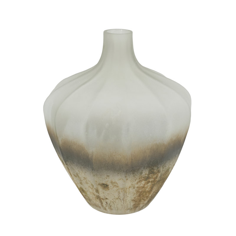 12" Ombre Gradient Glass Table Vase