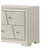 Modern White Storage Nightstand