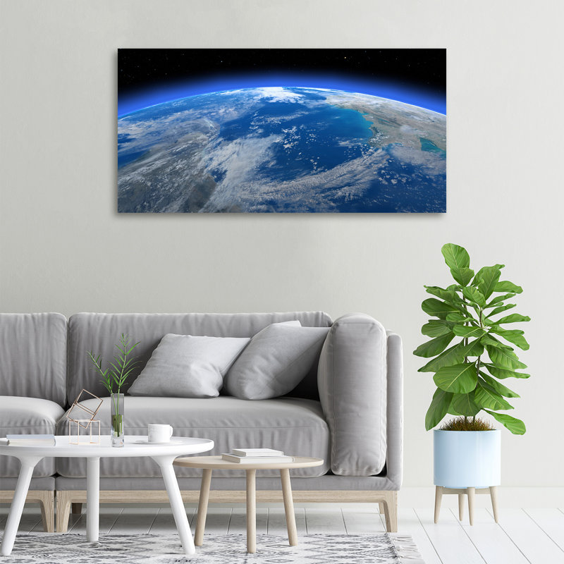 Planet Earth - No Frame Print on Canvas