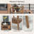 Outsunny Rattan Side Table （Only Include Table)