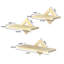 Mace 3 Piece Diamond Floating Shelf