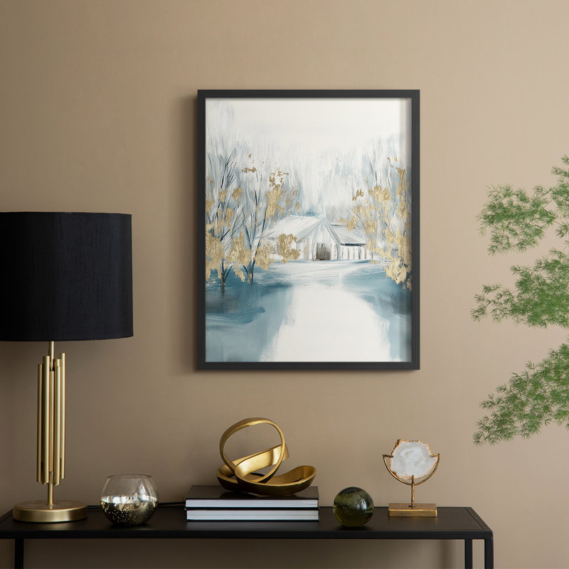 «Christmas Holiday», reproduction d'art encadrée CDLX, H 15 po x l 12 po, Noir, noir, noir, noir