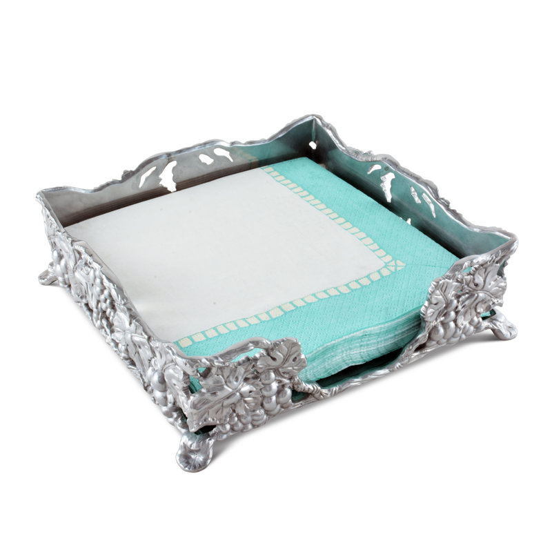 Grape Metal Flat Napkin Holder