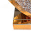 Console en miroir avec incrustation de diamant écrasé, longue entrée modulable d'entrée, base étroite en forme de 0 moderne (brun)-1468494055