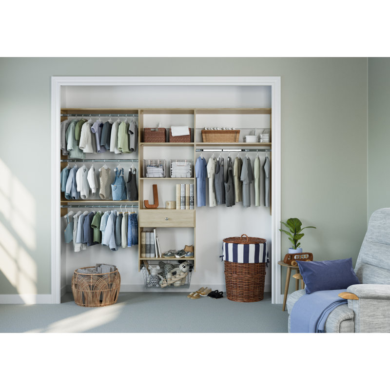 Grid Closet System (Can Be Cut To Fit), Honey Blonde
